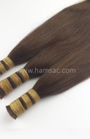 HAM SAÇ - Renk #4- 65CM  Gerçek Saçlar