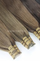 HAM SAÇ -  Kahverengi 40-43 CM Garantili Gerçek Ham Saçlar