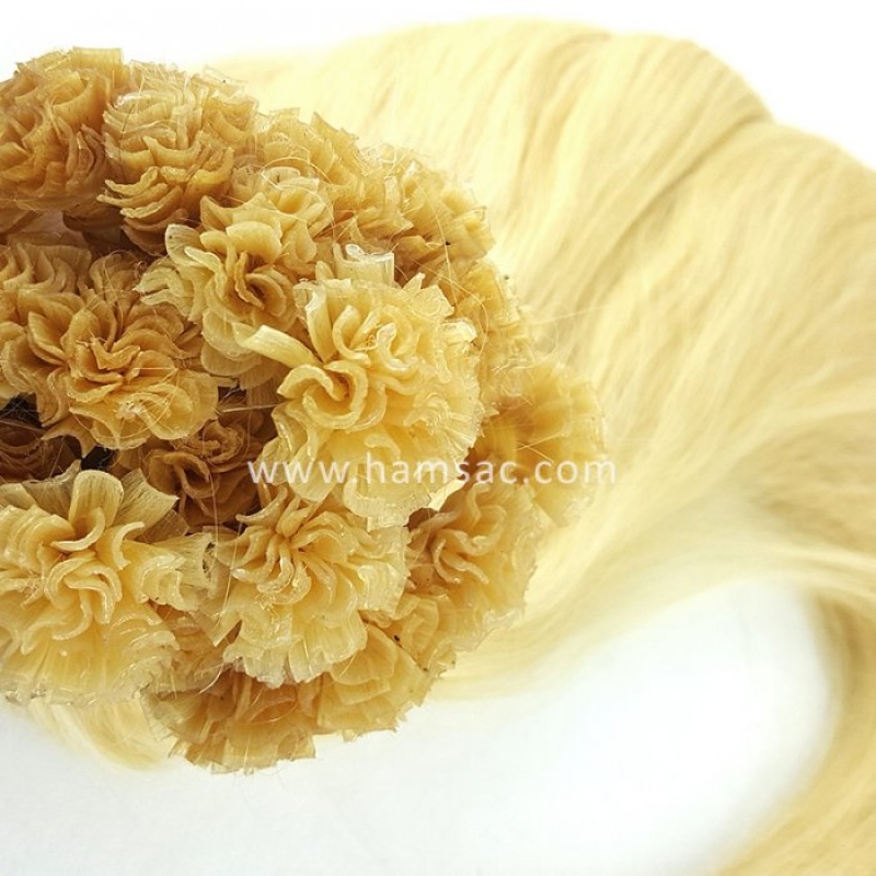 75 cm Platin Mikro Kaynak Saç