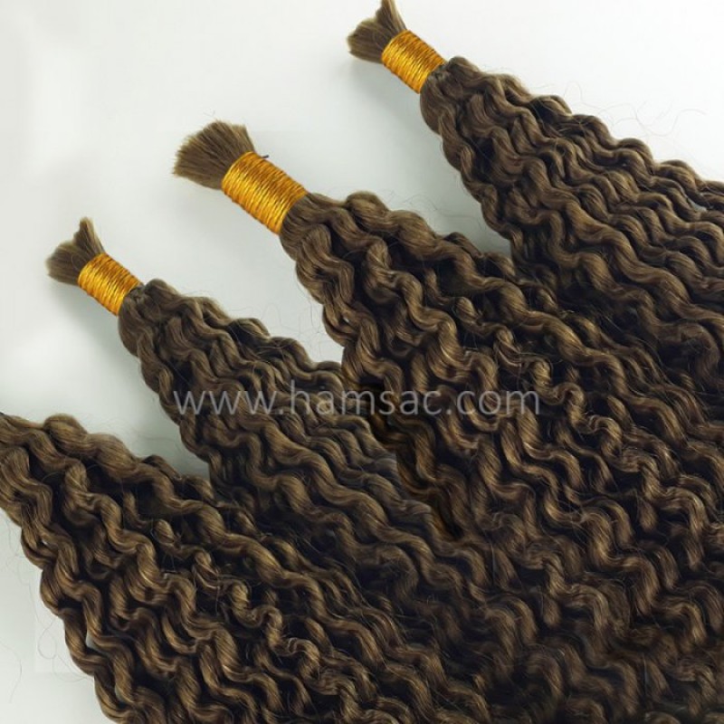 63 CM Ara ton Permalı Saç Garantili Gerçek Saç - 100GR