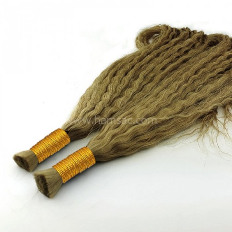 63 CM Ara ton  Permalı Saç  Garantili Gerçek Saç - 100GR