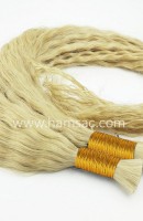 Permalı Ham Saç - 75-80CM Kıvırcık Ham Saç Sarı  Boyasız Gerçek Garantili Saçlar